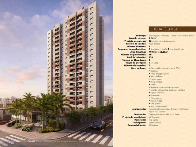 #176 - Apartamento para Venda em São Caetano do Sul - SP - 3